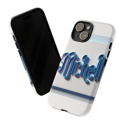 Vibrant 3D Glossy Phone Case in Retro Blue Design Stylish Protection Accessory Compatible with iPhone 13, 14, 15 & 16 – all models including Pro, Pro Max & Plus