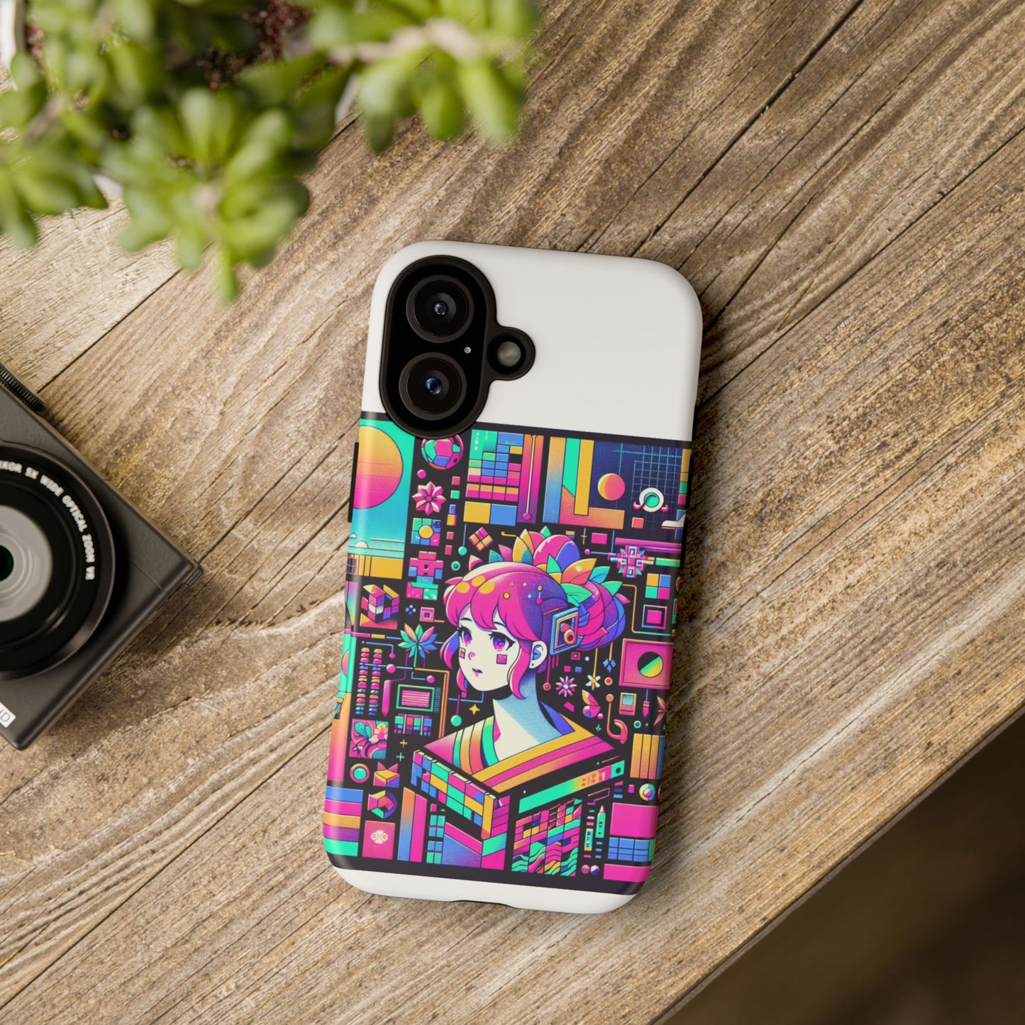 ratio d irl protective phone case with 3d wrap design, uv protected, durable tpu silicone, shock absorbent, ideal for anime and comic culture fans