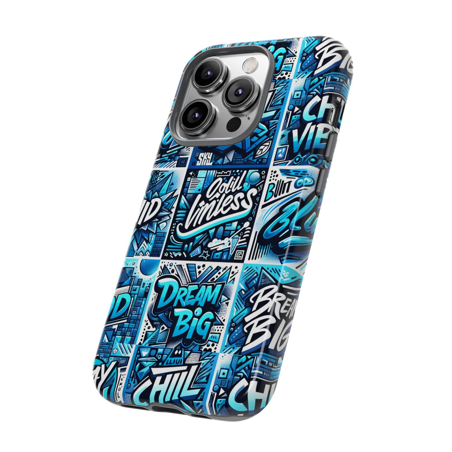blue pattern image 27 phone case for mobile phones shockproof protective cover with 3d wrap design anime comic style for men women and teenagers