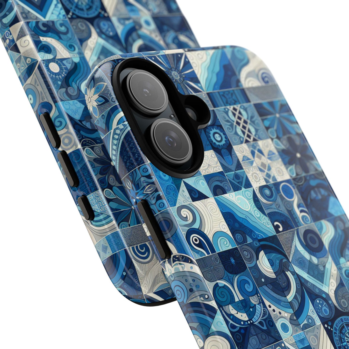 pattern image 8 vibrant 3d phone case for anime and comic fans with geometric art finish compatible with iphone 13, 14, 15 & 16 – all models including pro, pro max & plus