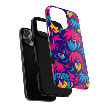 Vibrant 3D Anime Phone Case with Retro Design for Stylish Protection – Unique Accessory for Self-Expression Compatible with iPhone 13, 14, 15 & 16 – all models including Pro, Pro Max & Plus