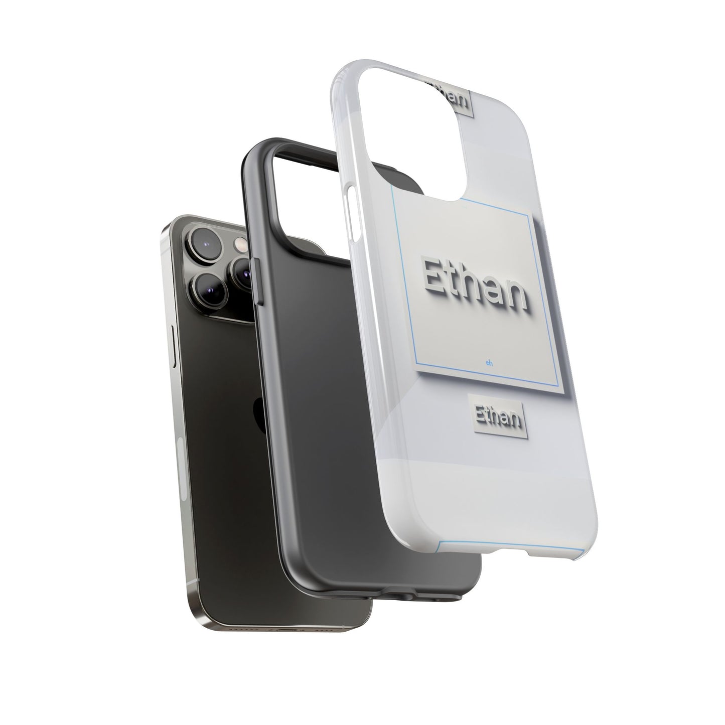 ethan blue 3d wrap phone case for men and women shock absorption durable silicone protective cover with vivid anime and comic design