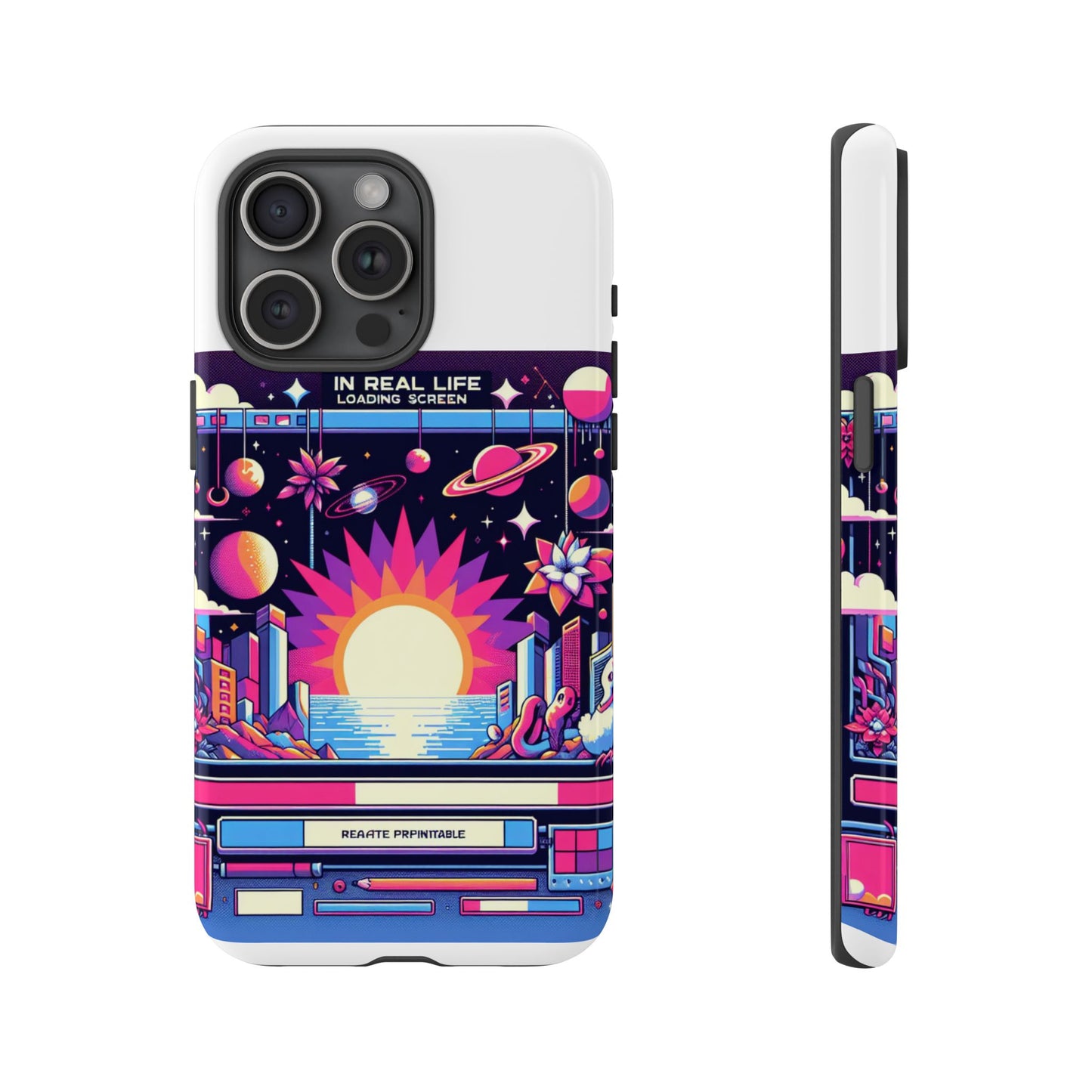 irl loading screen 3d wrap protective phone case for anime fans