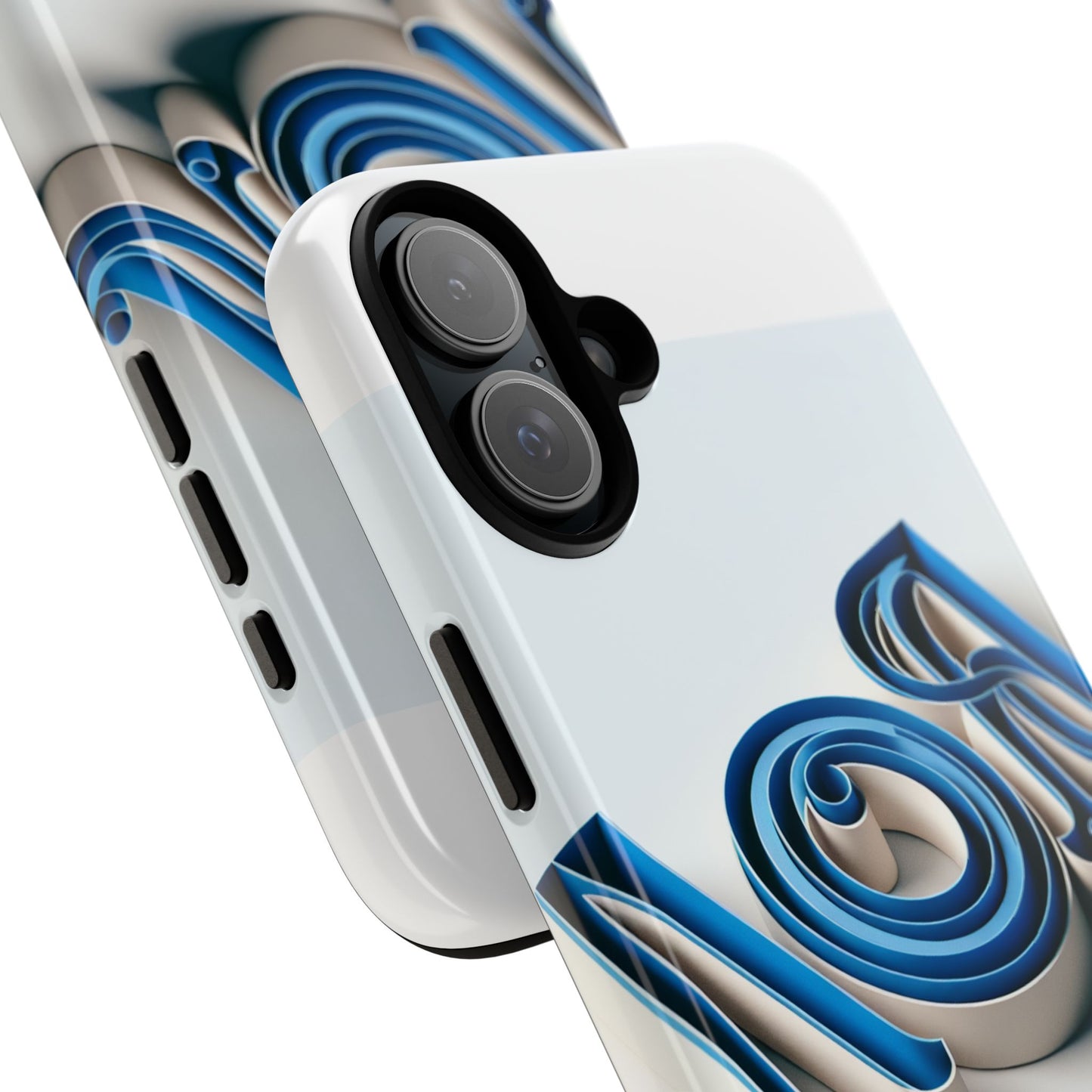vibrant 3d wrap phone case in blue for stylish protection and self-expression compatible with iphone 13, 14, 15 & 16 – all models including pro, pro max & plus