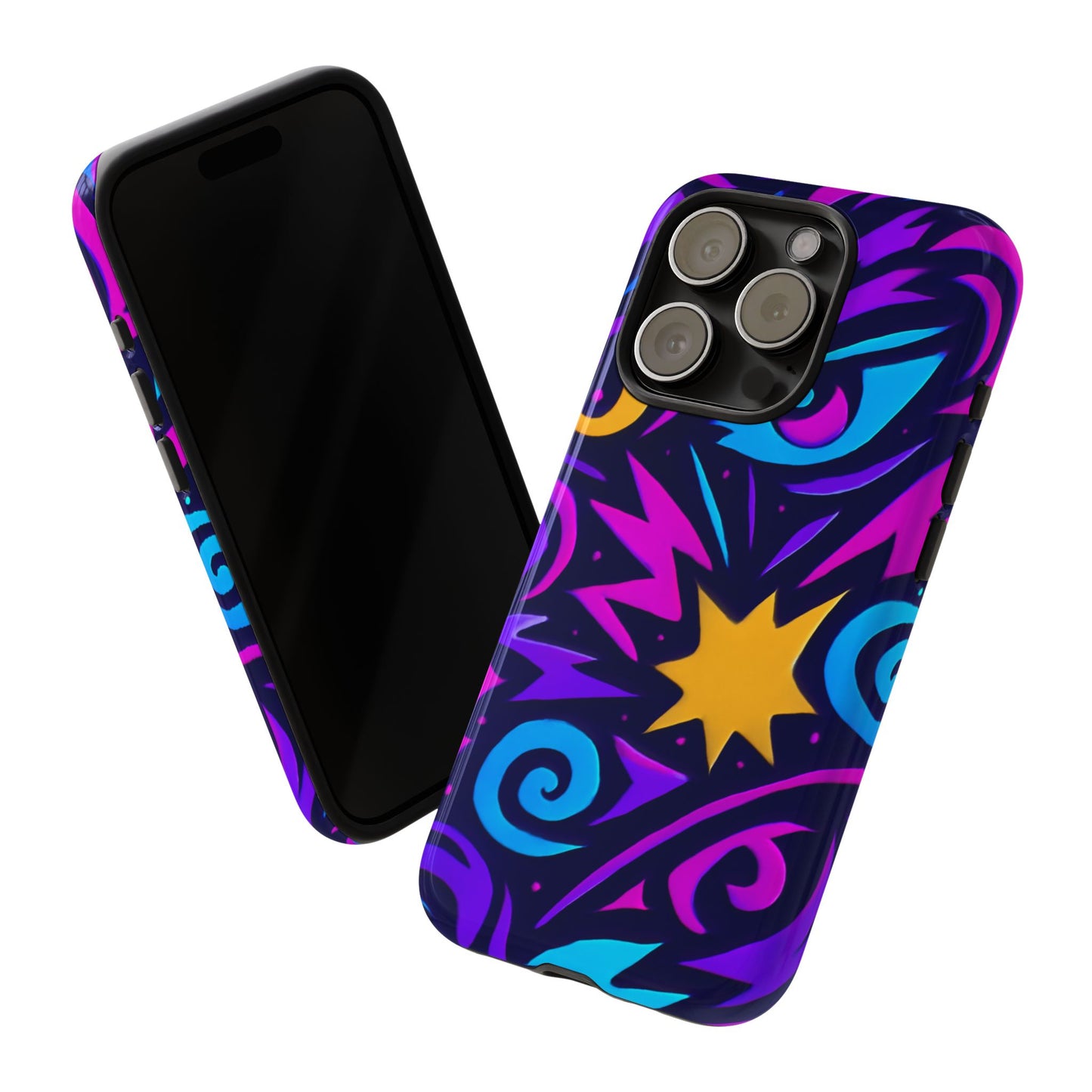 vibrant multicolour 3d wrap phone case for stylish protection and unique expression – compatible with iphone 13, 14, 15 & 16 – all models including pro, pro max & plus