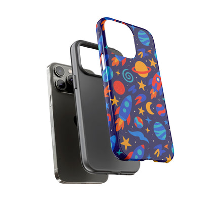 Vibrant Space Theme Protective Phone Case with 3D Wrap Design for Unique Expression Compatible with iPhone 13, 14, 15 & 16 – all models including Pro, Pro Max & Plus