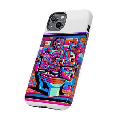 Toilet Head Big Brain 3D Wrap Protective Phone Case for Anime Lovers, Durable TPU Silicone, UV Protected, Stylish Gift for Birthdays and Holidays