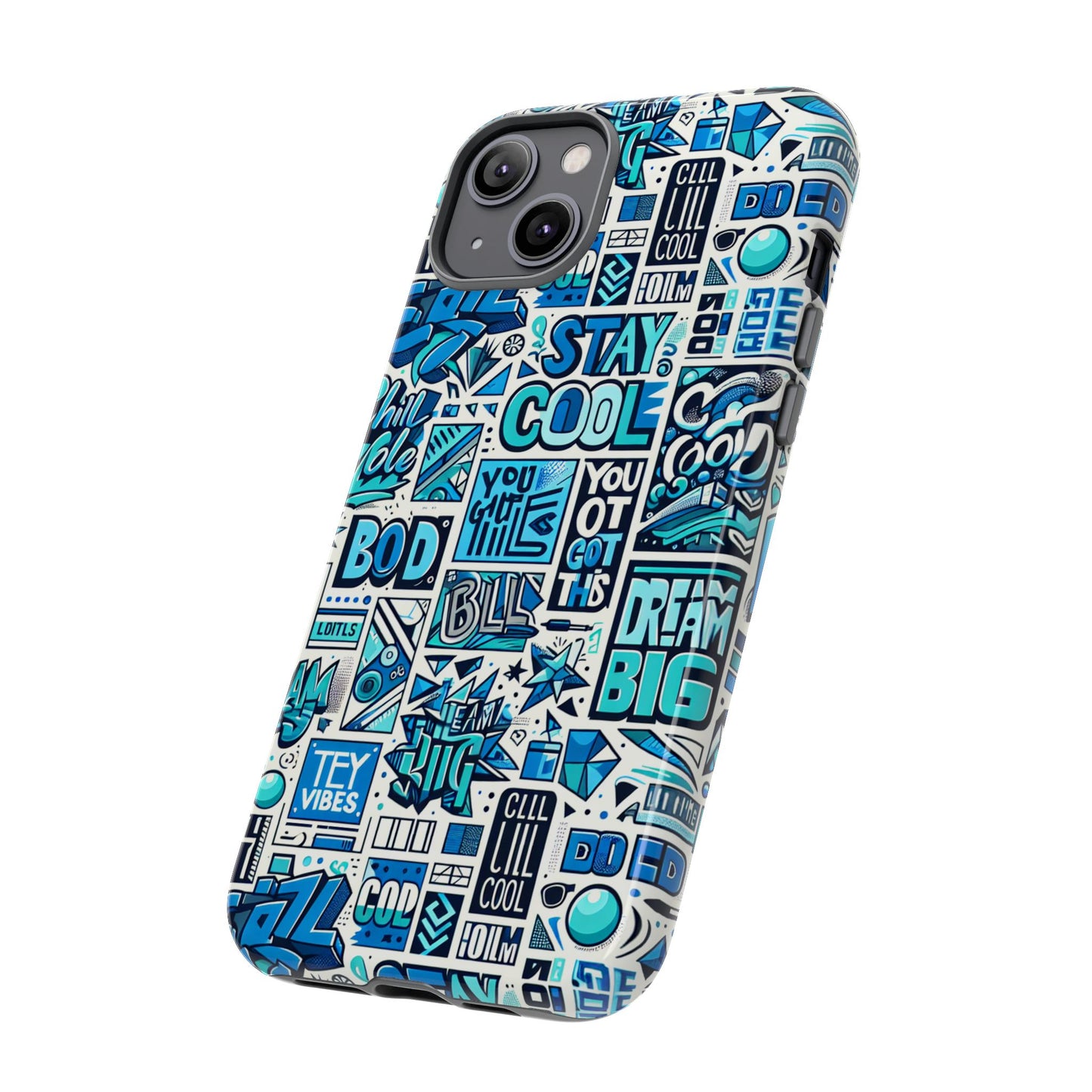 vibrant 3d protective phone case in blue alphabet design for trendy accessories stylish protection compatible with iphone 13, 14, 15 & 16 – all models including pro, pro max & plus