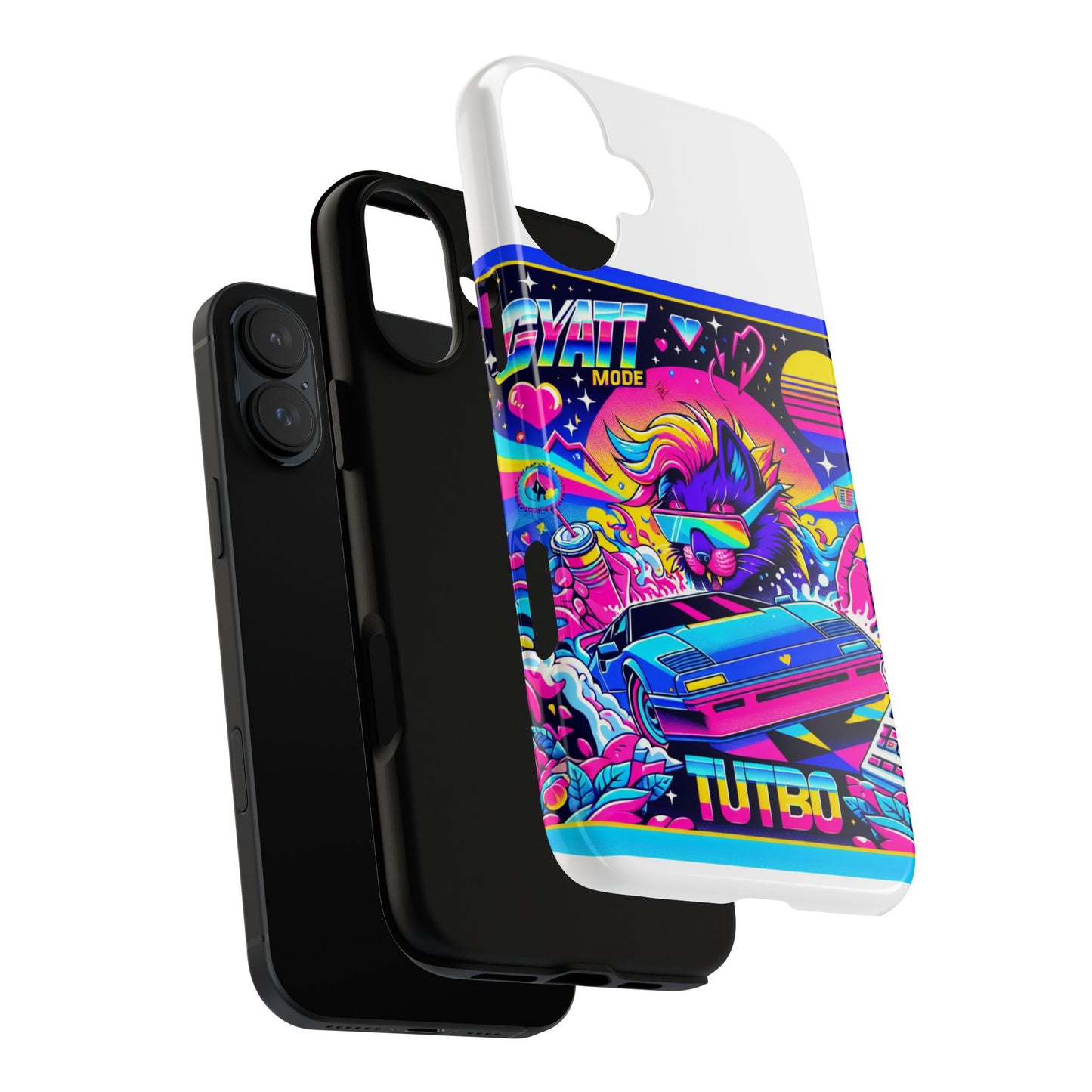 gyatt mode turbo 3d wrap protective phone case for anime lovers