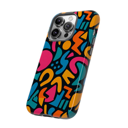 Vibrant Multicolour Abstract 3D Wrap Phone Case for Stylish Protection, Unisex Smartphone Cover, Compatible with iPhone 13, 14, 15 & 16 – all models including Pro, Pro Max & Plus