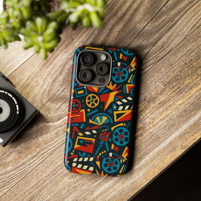 Vibrant Retro Movie-Inspired Protective Phone Case with 3D Design for Stylish Protection Compatible with iPhone 13, 14, 15 & 16 – All Models Including Pro, Pro Max & Plus