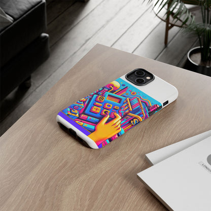 Fantum Finance Dept Protective Phone Case, 3D Wrap Design, Durable Silicone Liner, UV Protected, Ideal Gift for Tech Enthusiasts and Anime Lovers