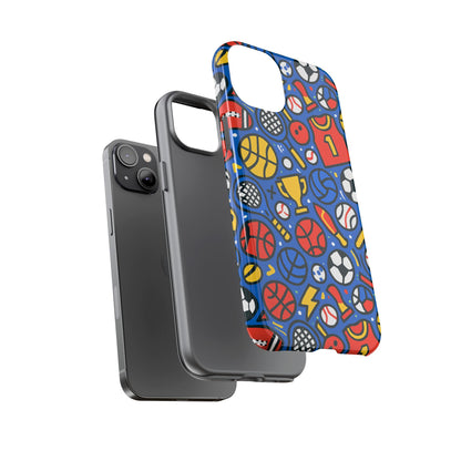 Vibrant Sports-Themed Protective Phone Case with 3D Design for Unique Style – Compatible with iPhone 13, 14, 15 & 16 – All Models Including Pro, Pro Max & Plus