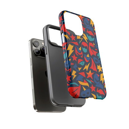 Vibrant Superhero Protective Phone Case with 3D Wrap Design – Stylish Unisex Protection for Smartphones Compatible with iPhone 13, 14, 15 & 16 – All Models Including Pro, Pro Max & Plus
