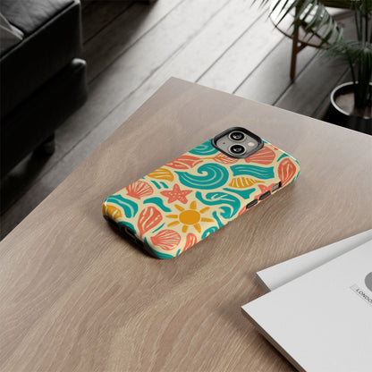 Vibrant Beach Style Protective Phone Case with 3D Wrap Design for Stylish Protection – Compatible with iPhone 13, 14, 15 & 16 – All Models Including Pro, Pro Max & Plus