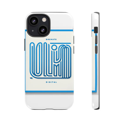 Vibrant 3D Wrap Phone Case in Blue Alphabet Design for Stylish Protection Compatible with iPhone 13, 14, 15 & 16 – All Models Including Pro, Pro Max & Plus