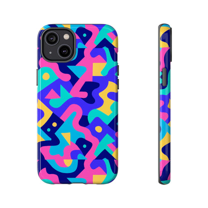 Vibrant Abstract Pattern Protective Phone Case Stylish Accessory for Unique Expression Compatible with iPhone 13, 14, 15 & 16 – All Models Including Pro, Pro Max & Plus