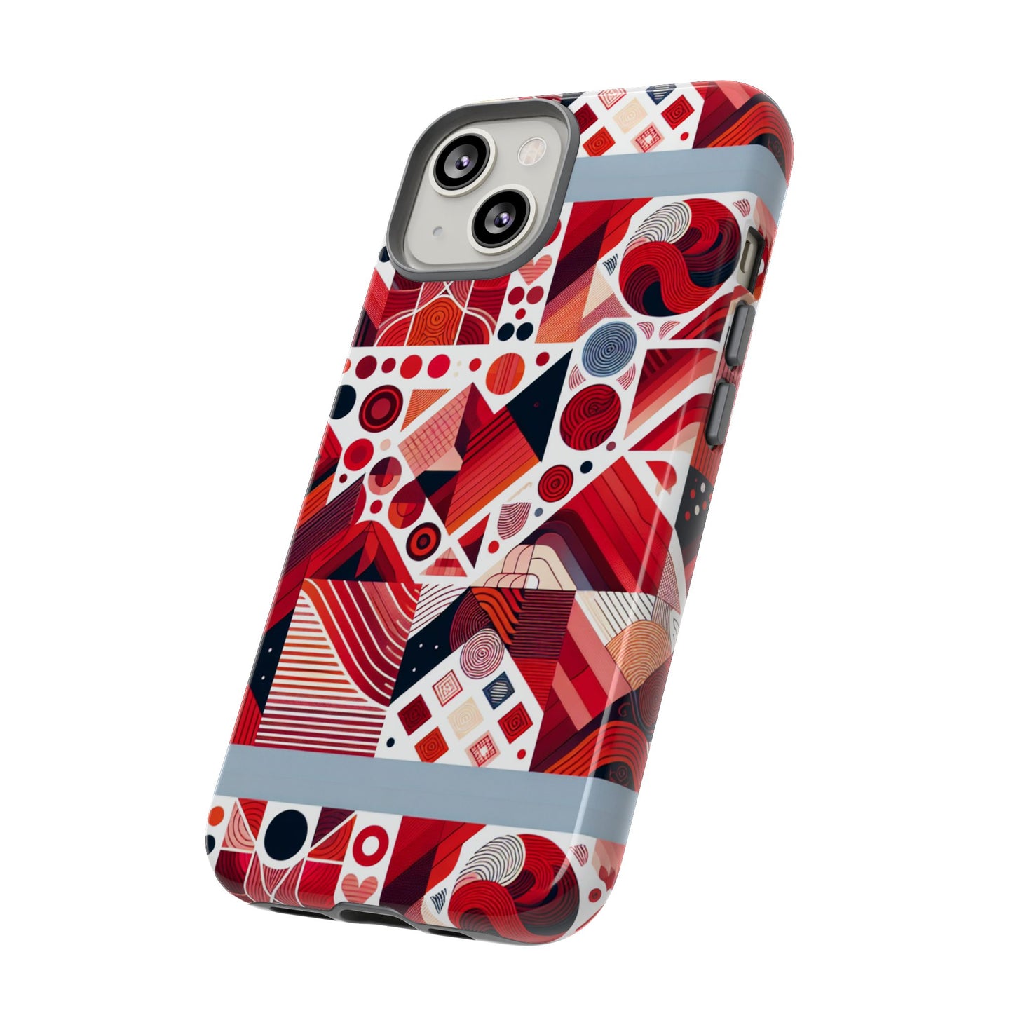 pattern image 8 vibrant shockproof phone case for kids and teens with abstract geometric design compatible with iphone 13, 14, 15 & 16 – all models including pro, pro max & plus
