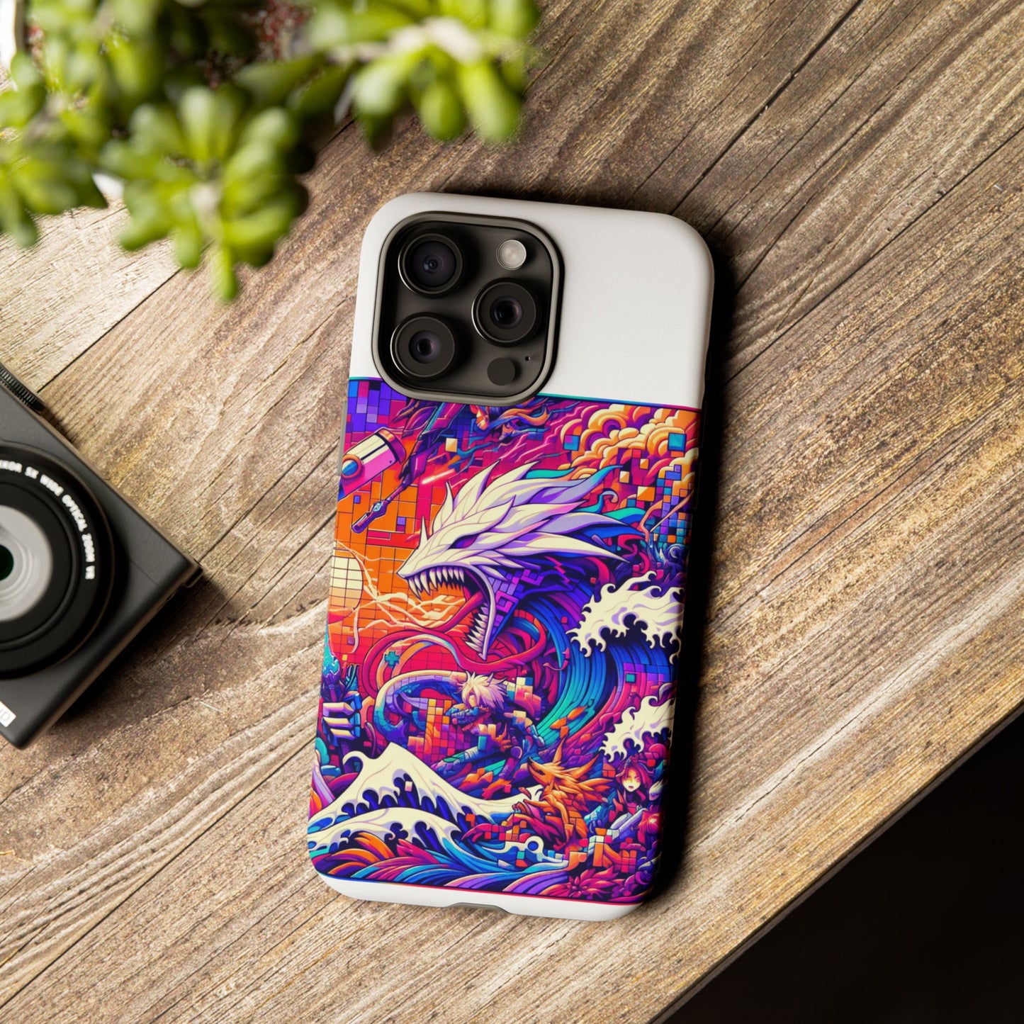 whopper whopper sigma stopper protective phone case 3d wrap, durable shock absorption, uv protection, stylish anime design for men and women