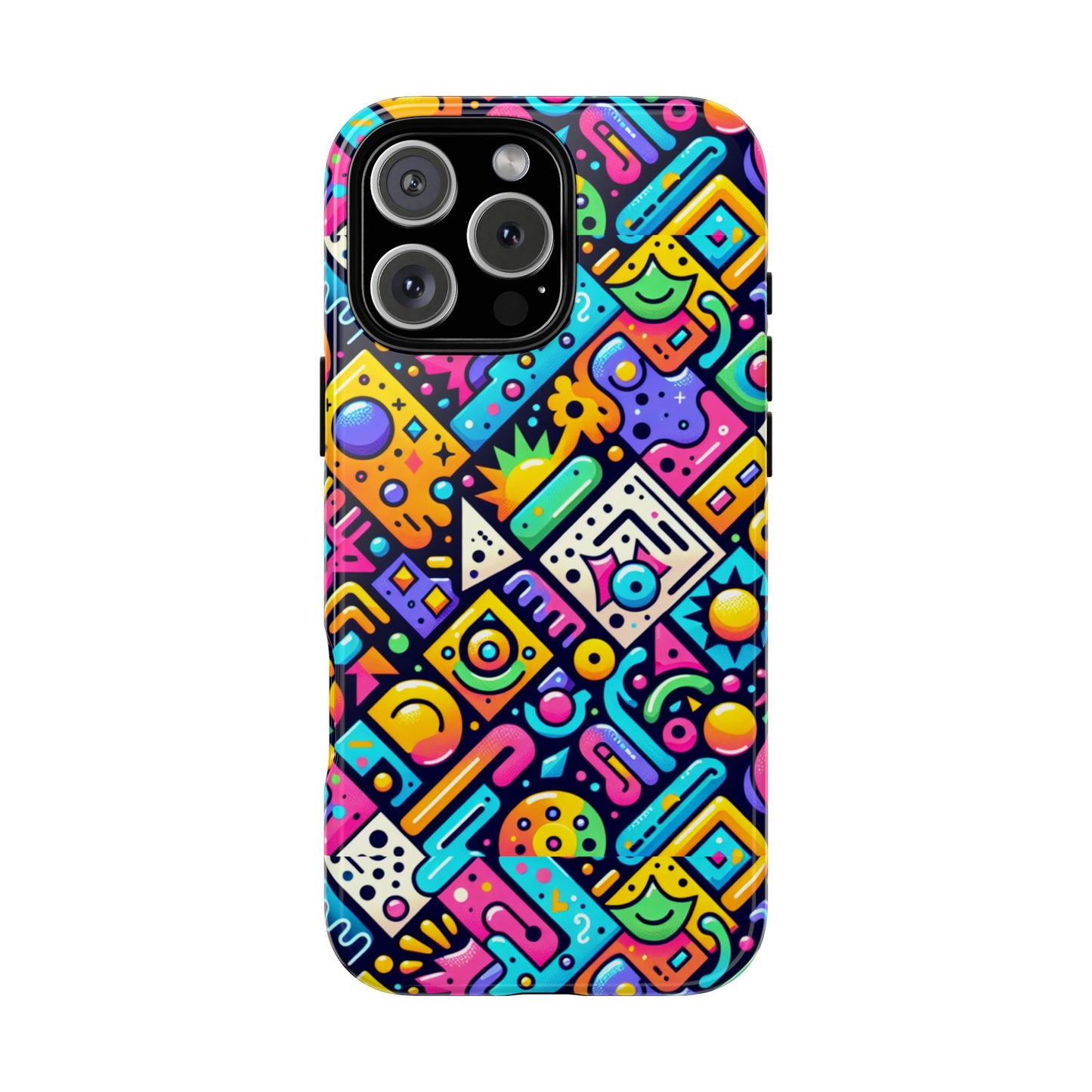 pattern image 2 vibrant 3d phone case for anime and comic fans stylish protection for smartphones compatible with iphone 13, 14, 15 & 16 – all models including pro, pro max & plus