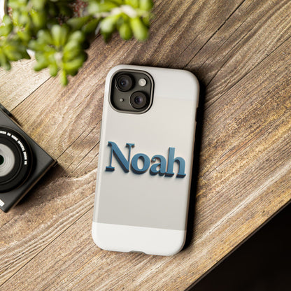 Vibrant 3D Name Phone Case in Blue Retro Style – Unique Protection Accessory for Self-Expression Compatible with iPhone 13, 14, 15 & 16 – all models including Pro, Pro Max & Plus