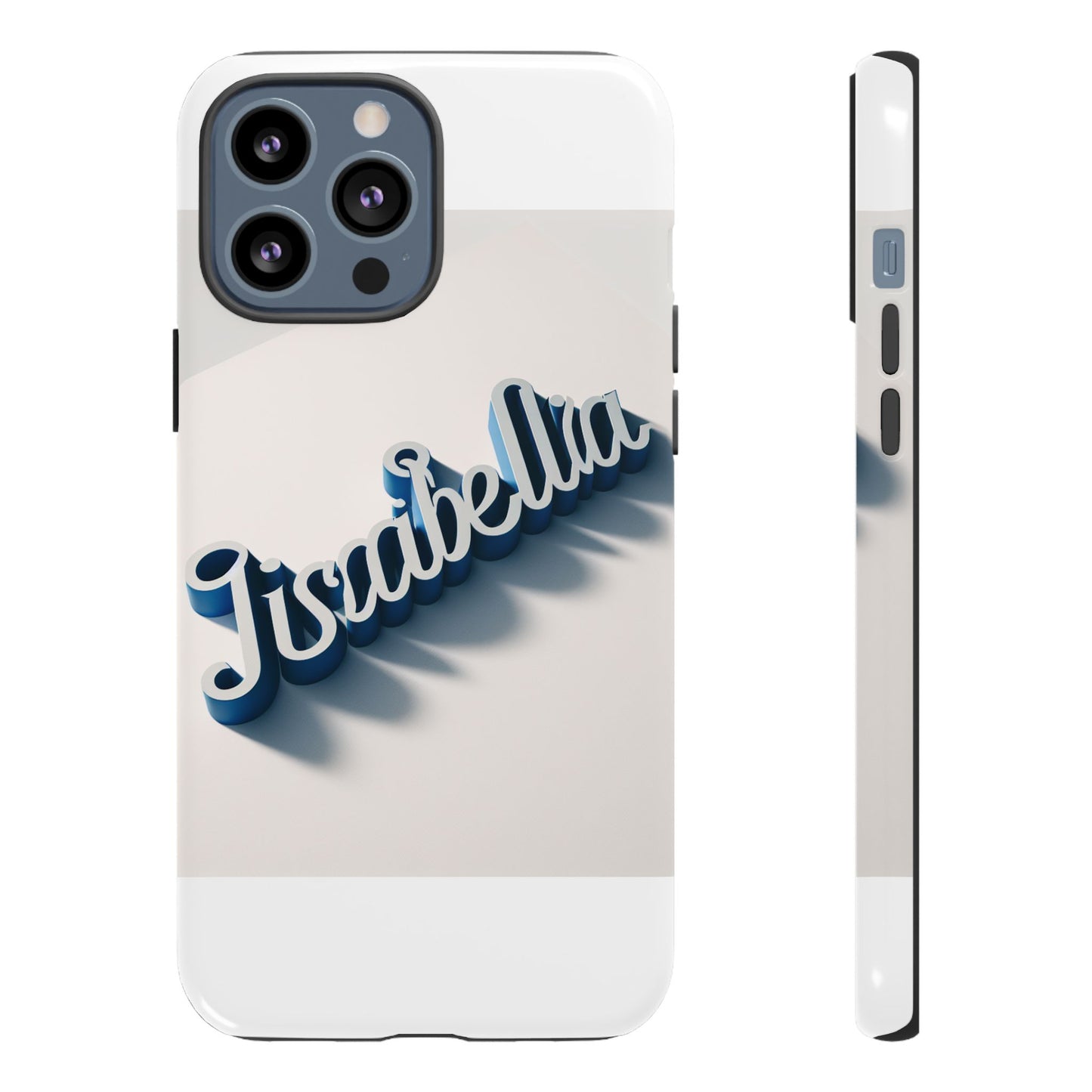 vibrant 3d alphabet design protective phone case in blue for unique style and self-expression compatible with iphone 13, 14, 15 & 16 – all models including pro, pro max & plus