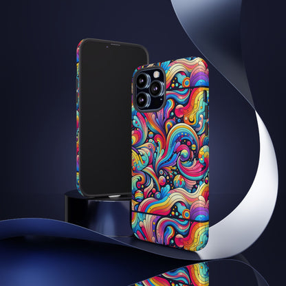Pattern Image 2 Vibrant 3D Phone Case for Anime and Comic Fans with Abstract Art Design Compatible with iPhone 13, 14, 15 & 16 – all models including Pro, Pro Max & Plus