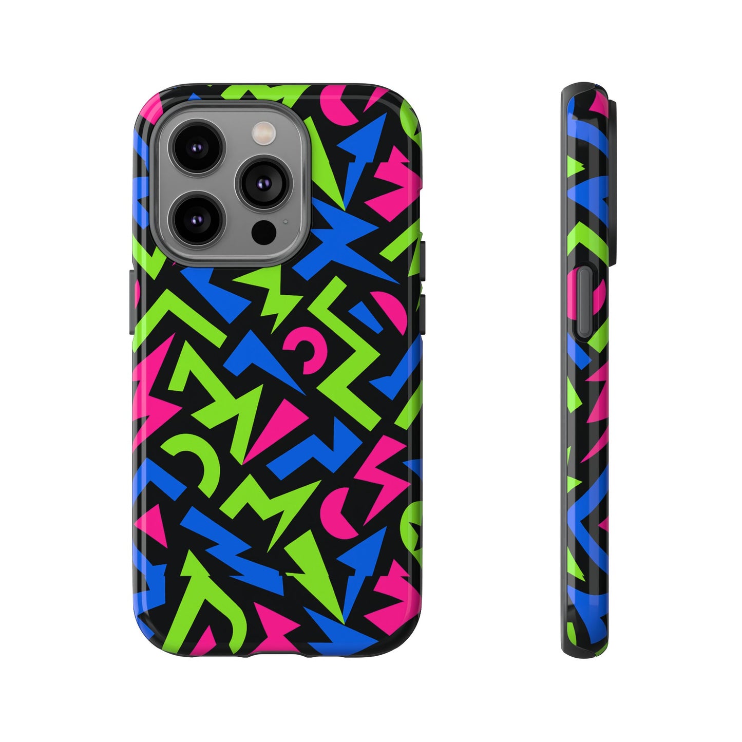 y2k multicolour 4 protective phone case with 3d design – stylish protection for unisex smartphones compatible with iphone 13, 14, 15 & 16 – all models including pro, pro max & plus
