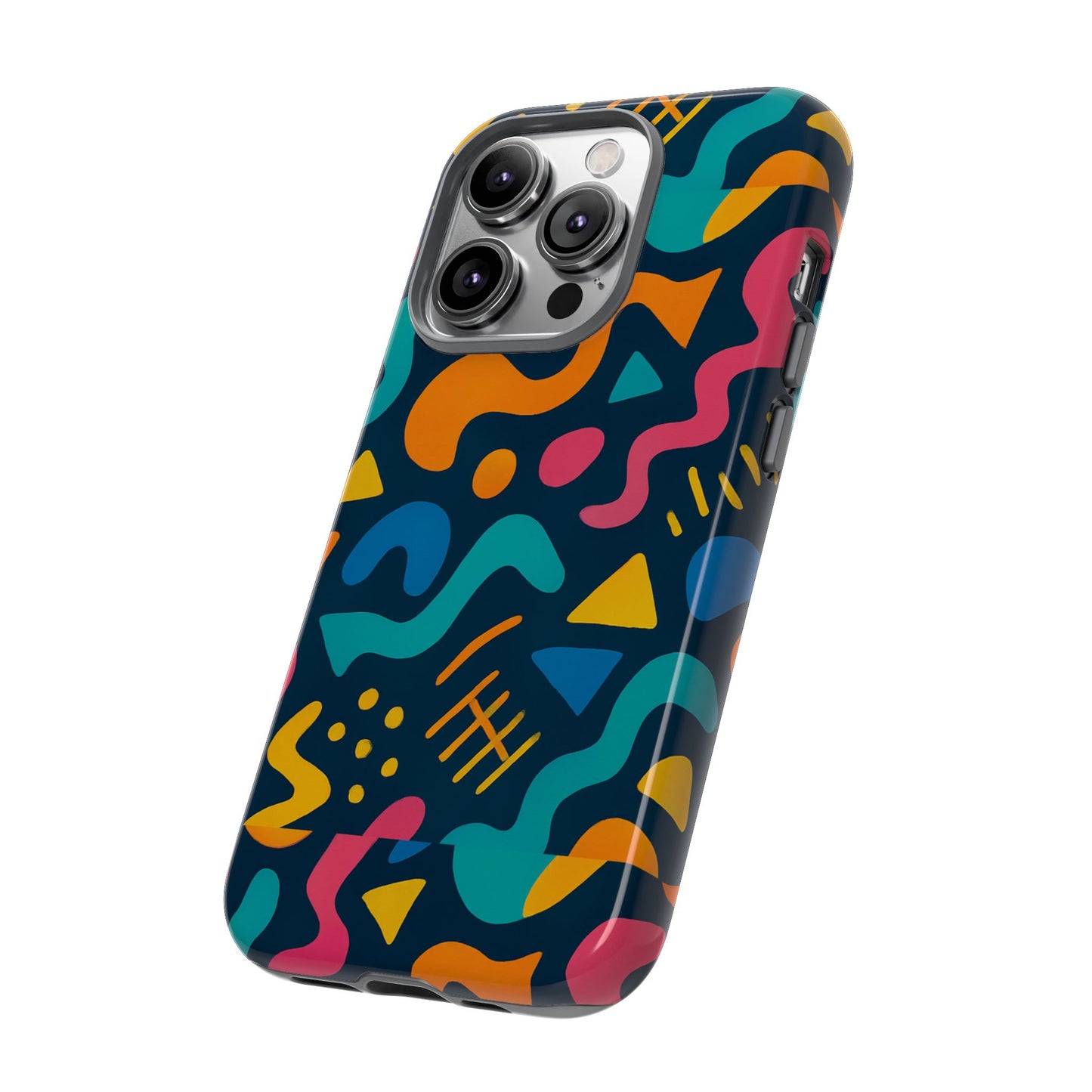vibrant abstract protective phone case with bold 3d design for unique expression and stylish protection compatible with iphone 13, 14, 15 & 16 – all models including pro, pro max & plus