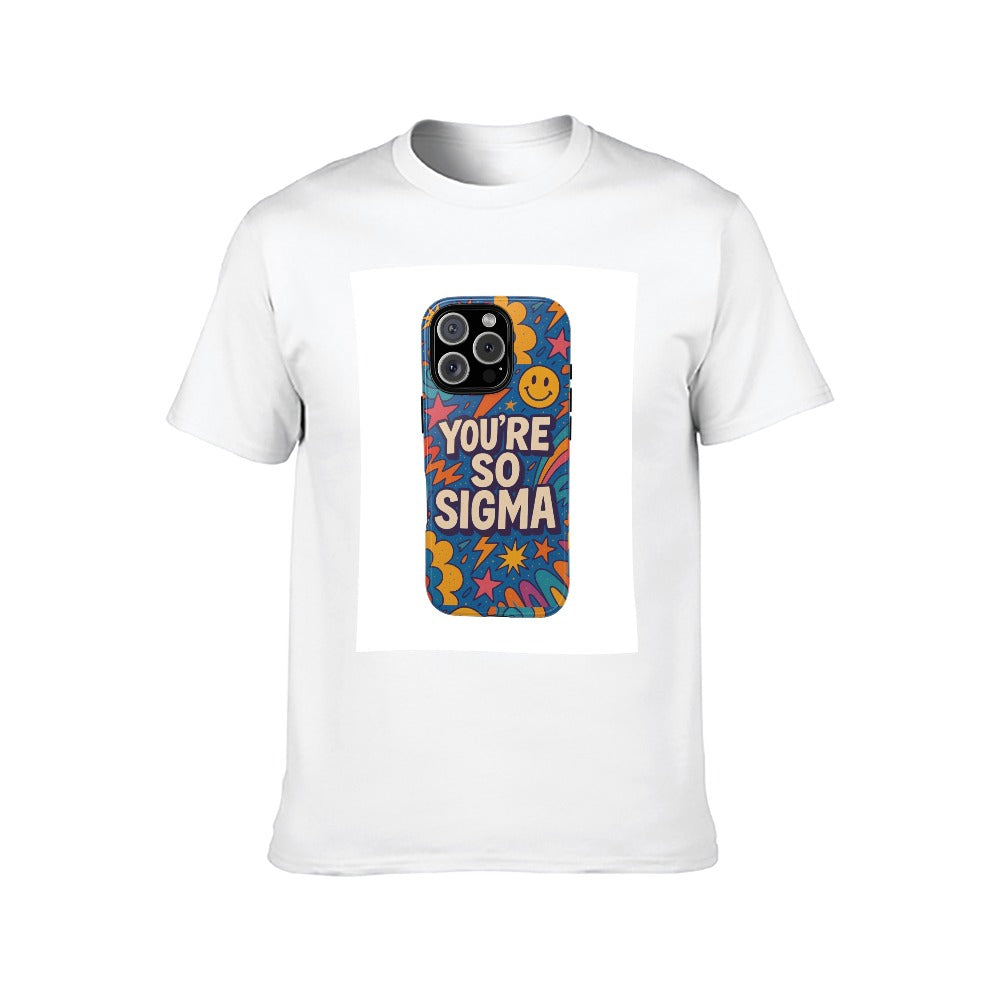 men's short sleeve cotton t-shirt with unique double-sided print for fitness, travel, and leisure - comfortable unisex tee, casual wear, great gift for him
