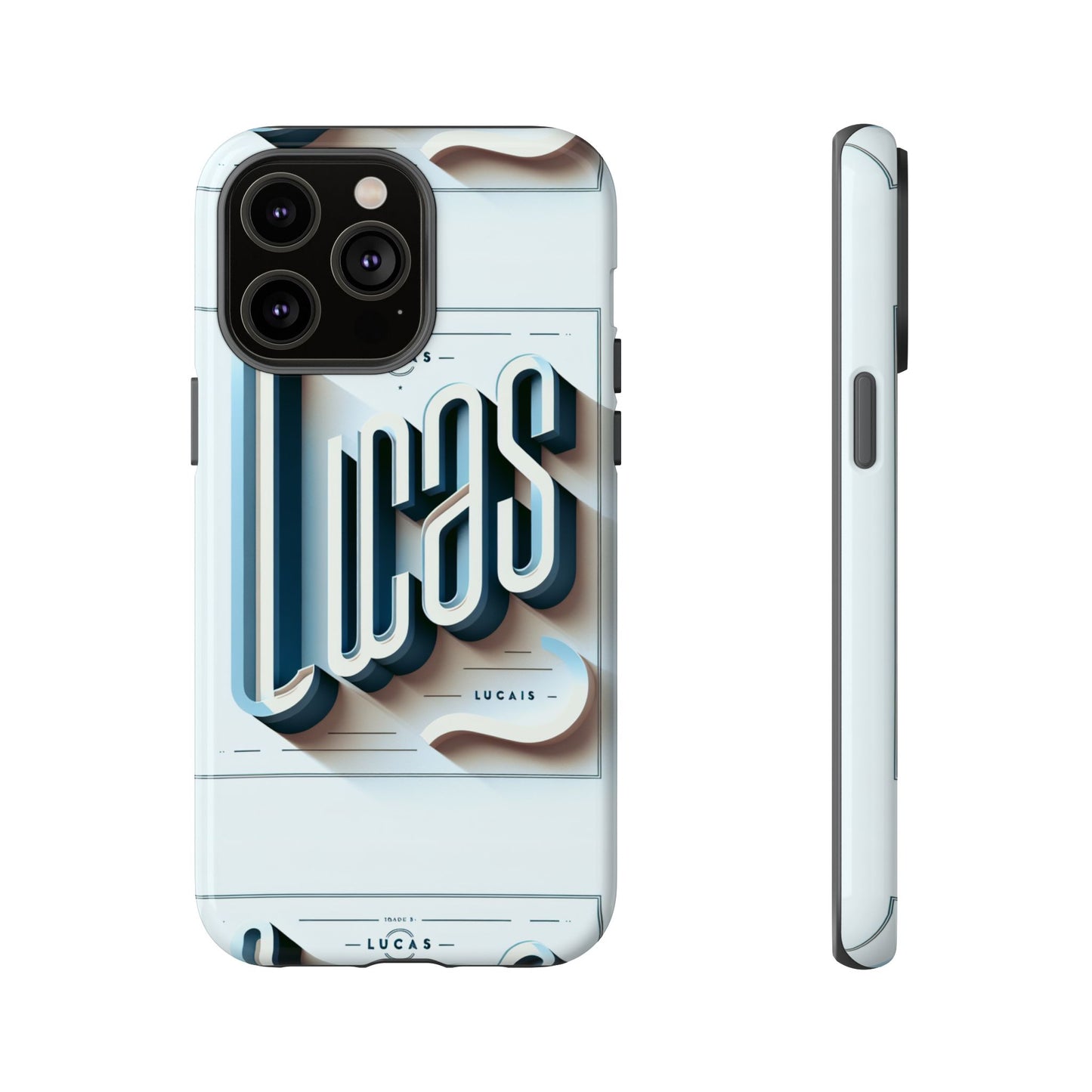 lucas blue phone case with 3d wrap design for smartphones compatible with iphone and android devices shockproof protective cover for anime and comic fans