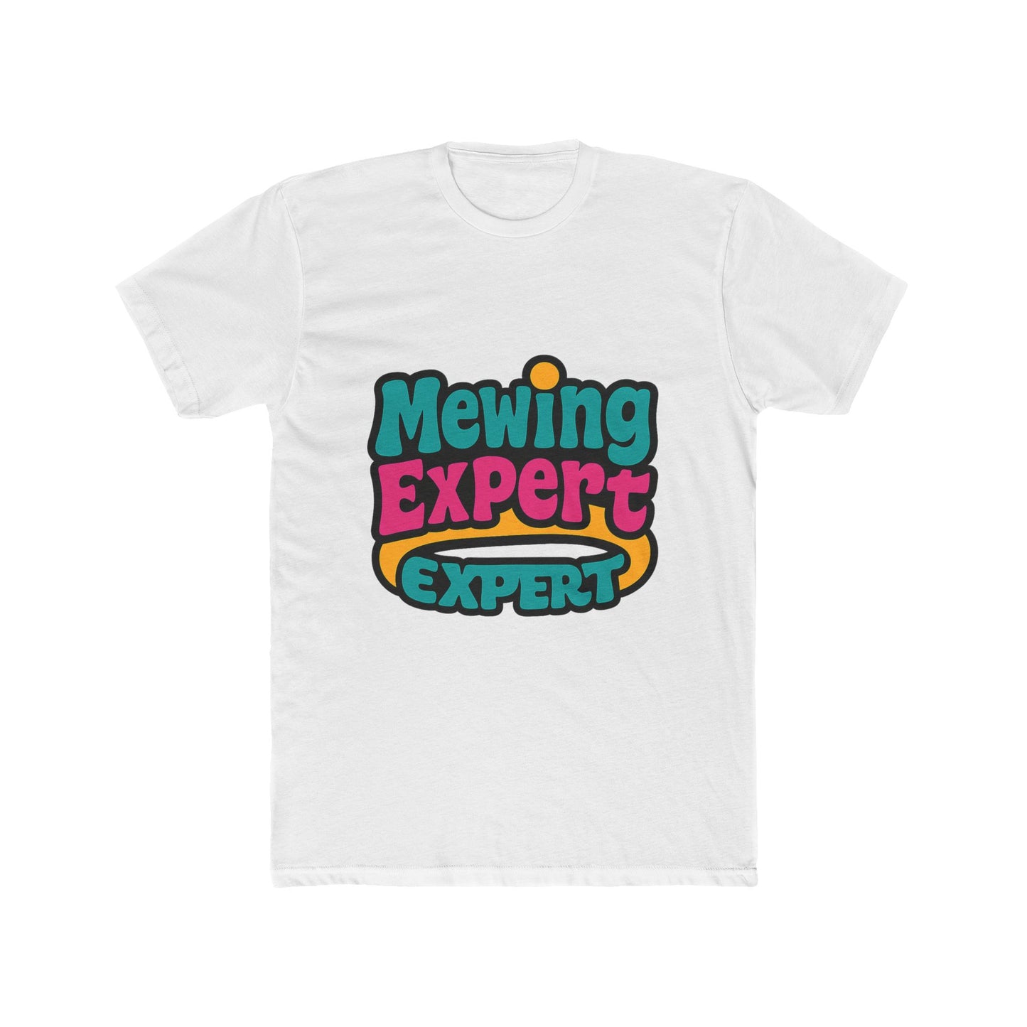 mewing expert unisex t-shirt - alphabet design, multicolor, casual wear, comfortable tee for men and women, stylish and trendy clothing, perfect gift idea, premium quality