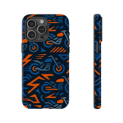 Multicolour 3D Wrap Motorcycle Protective Phone Case – Vibrant Design for Stylish Protection Compatible with iPhone 13, 14, 15 & 16 – all models including Pro, Pro Max & Plus