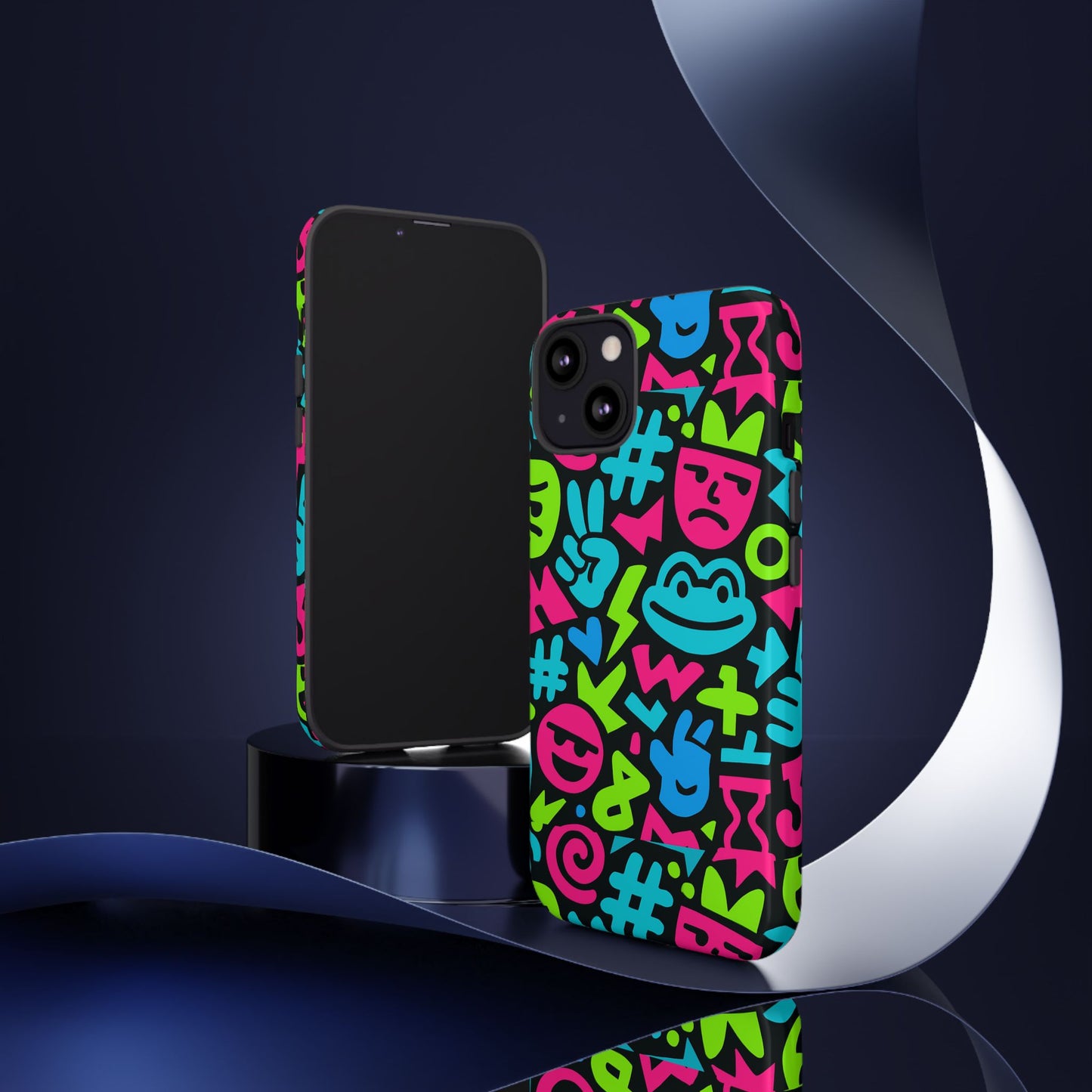 vibrant emoji pattern protective phone case colourful 3d design stylish protection for unisex smartphones compatible with iphone 13, 14, 15 & 16 – all models including pro, pro max & plus