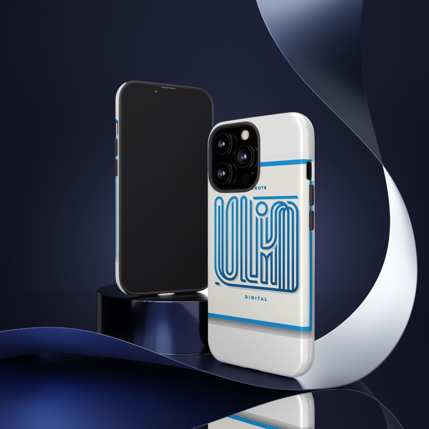 vibrant 3d wrap phone case in blue alphabet design for stylish protection compatible with iphone 13, 14, 15 & 16 – all models including pro, pro max & plus