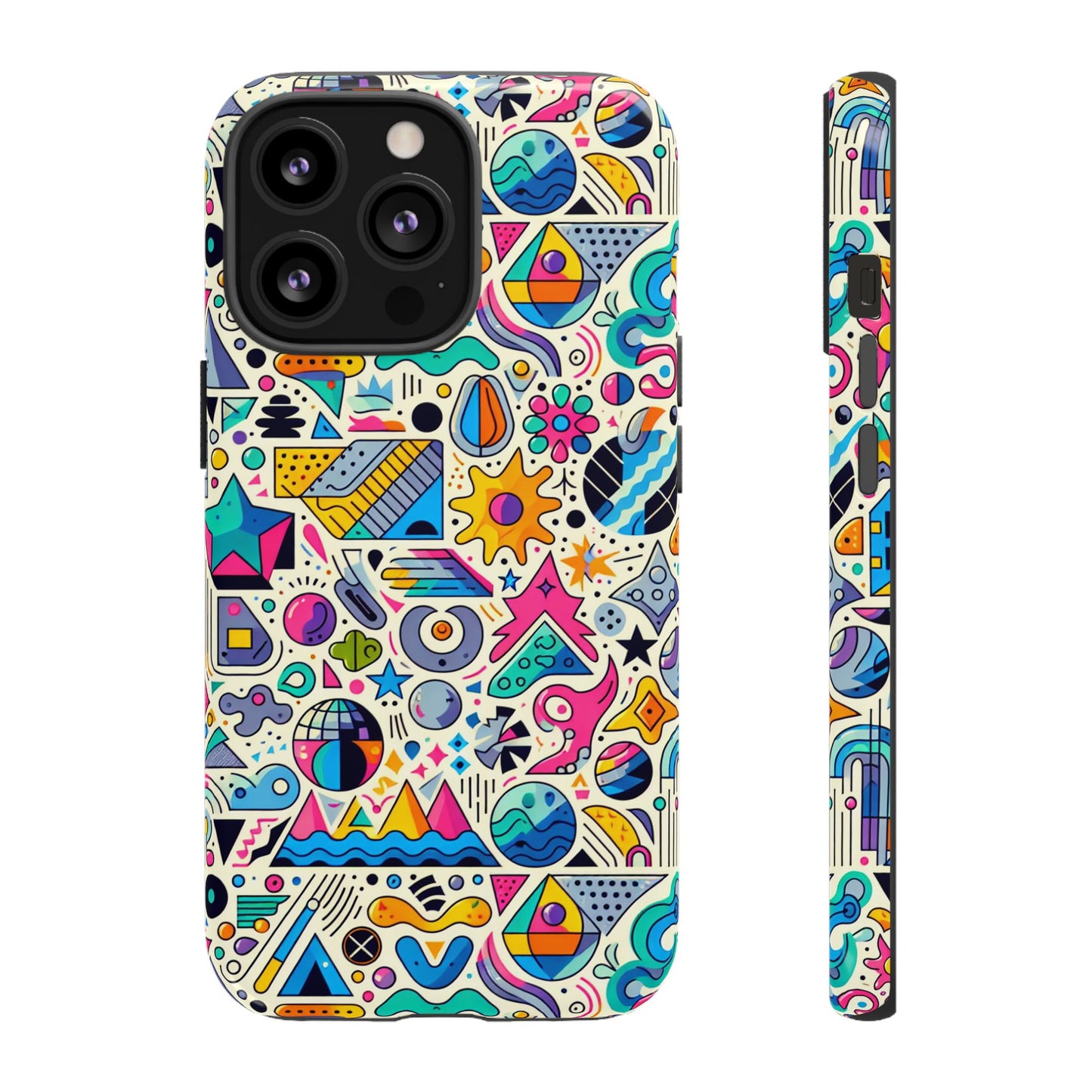 pattern image 5 vibrant shockproof phone case for anime and comic fans - stylish protective cover with 3d wrap design compatible with iphone 13, 14, 15 & 16 – all models including pro, pro max & plus