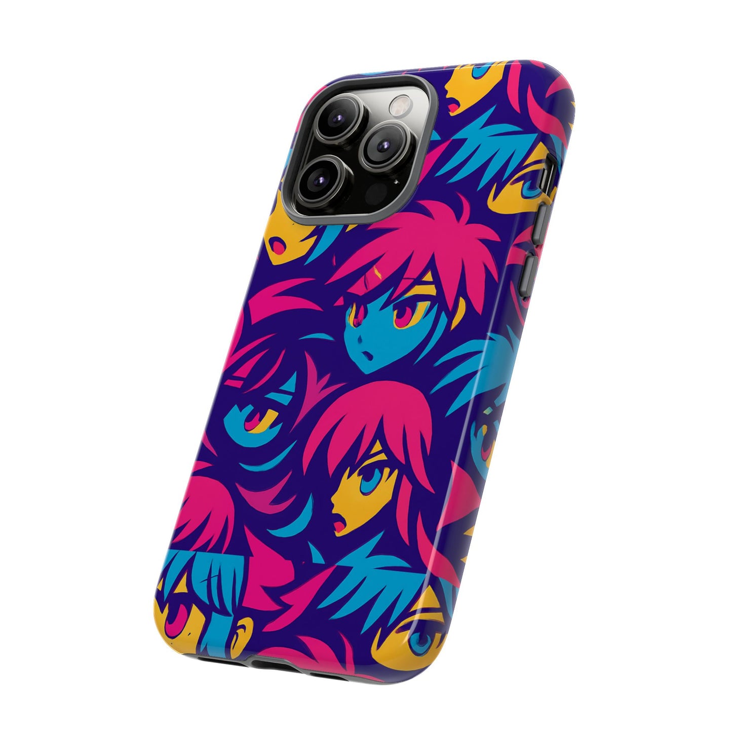 vibrant 3d anime phone case with retro design for stylish protection – unique accessory for self-expression compatible with iphone 13, 14, 15 & 16 – all models including pro, pro max & plus