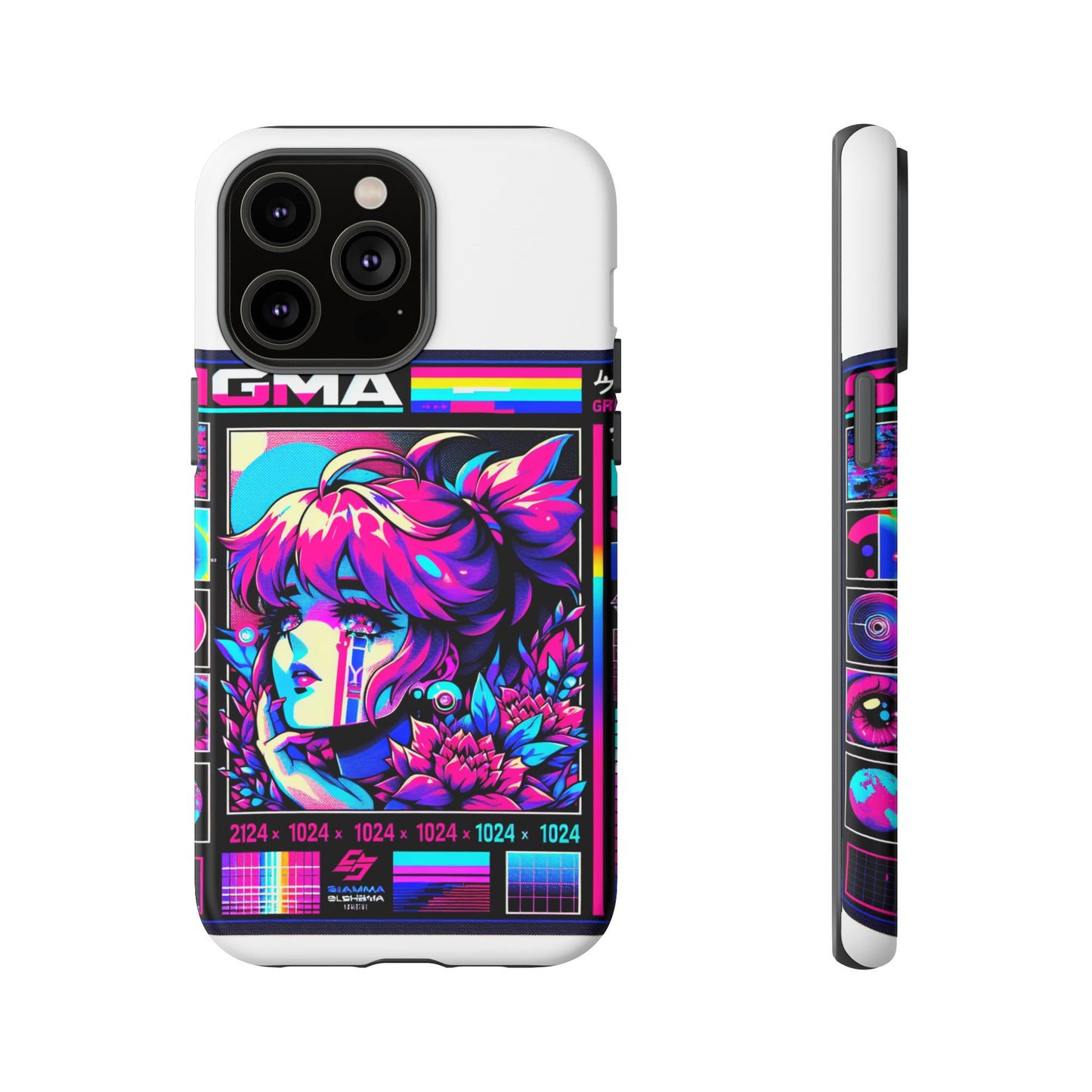 sigma grindset 3d wrap protective phone case for anime lovers, durable shock absorption, uv protected, stylish accessory for unique self-expression