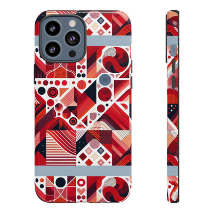 Pattern Image 8 Vibrant Shockproof Phone Case for Kids and Teens with Abstract Geometric Design Compatible with iPhone 13, 14, 15 & 16 – all models including Pro, Pro Max & Plus