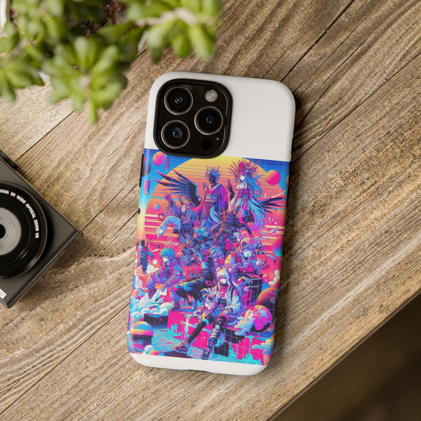 zero npc energy vibrant 3d protective phone case for anime lovers