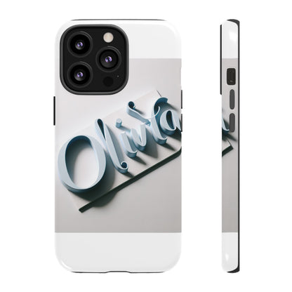 Vibrant 3D Blue Name Phone Case for Stylish Protection – Unique Accessory for Self-Expression Compatible with iPhone 13, 14, 15 & 16 – all models including Pro, Pro Max & Plus