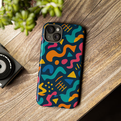 Vibrant Abstract Protective Phone Case with Bold 3D Design for Unique Expression and Stylish Protection Compatible with iPhone 13, 14, 15 & 16 – all models including Pro, Pro Max & Plus