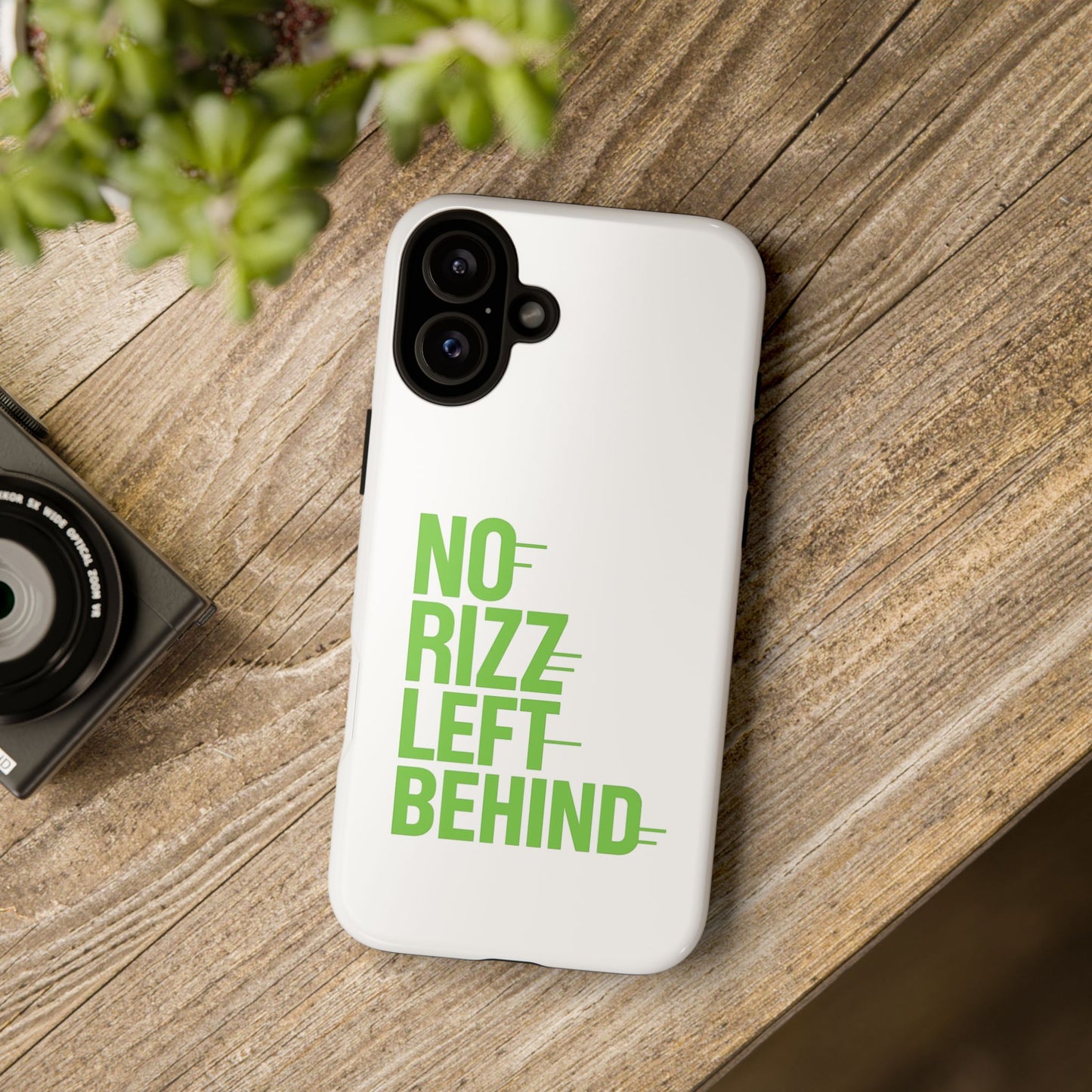 copy of tough cases - no rizz left behind phone case for ultimate protection and style, impact-resistant, dual layer, vibrant design, perfect gift for adults