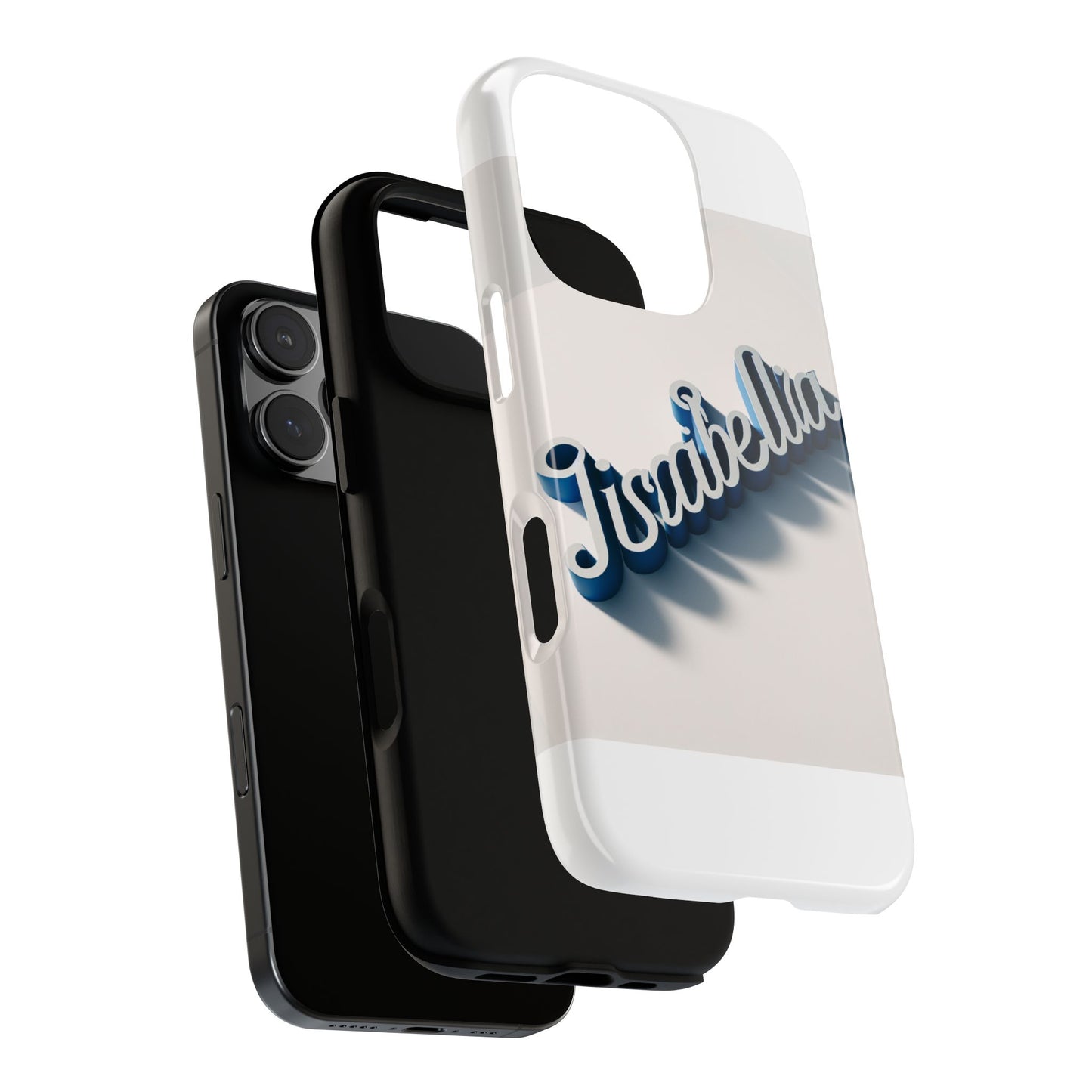 vibrant 3d alphabet design protective phone case in blue for unique style and self-expression compatible with iphone 13, 14, 15 & 16 – all models including pro, pro max & plus