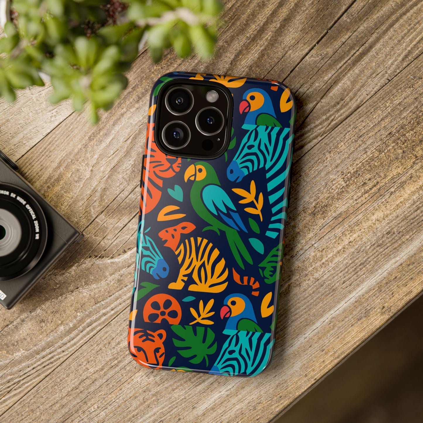 vibrant 3d animal print phone case for stylish protection – unique accessory for men and women compatible with iphone 13, 14, 15 & 16 – all models including pro, pro max & plus