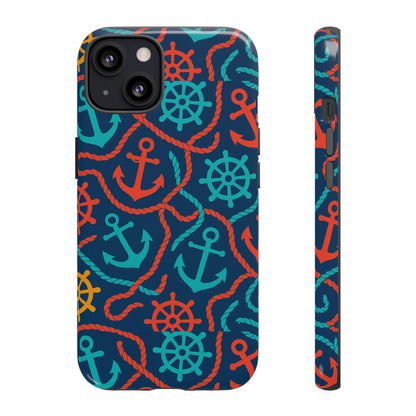 Nautical Multicolour 3D Wrap Protective Phone Case for Unique Style and Robust Protection Compatible with iPhone 13, 14, 15 & 16 – all models including Pro, Pro Max & Plus