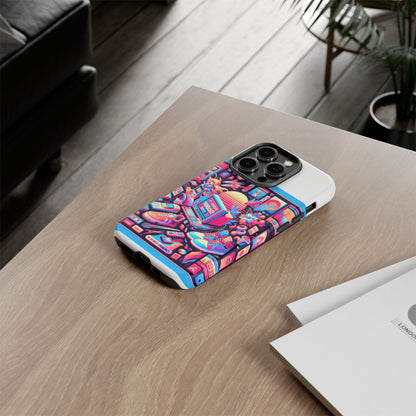 W Skibidi Frequency 3D Wrap Protective Phone Case for Anime Lovers, Durable TPU Silicone, Shock Absorbing, UV Protected, Glossy or Matte Finish, Unique Gift Idea