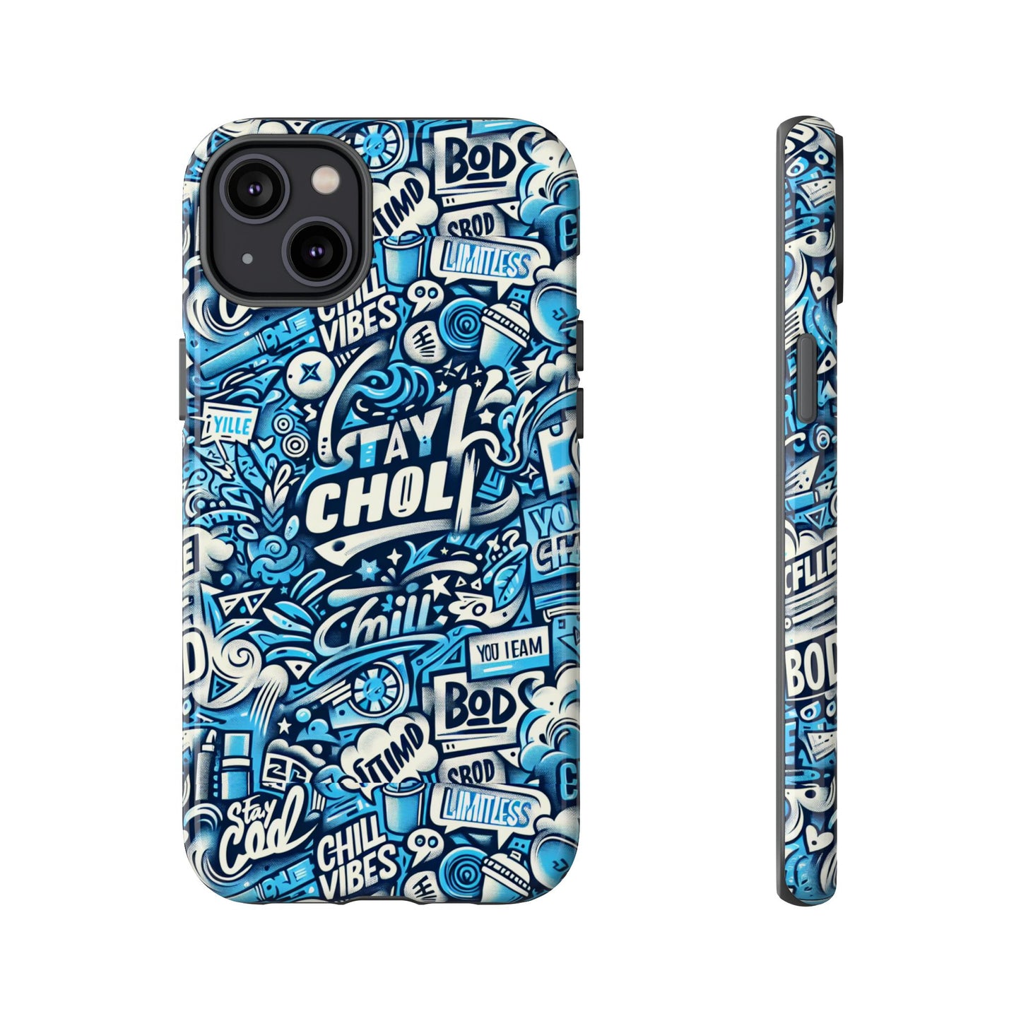 blue pattern image 19 mobile phone case for kids and teens shockproof protective cover with 3d wrap design and uv protection