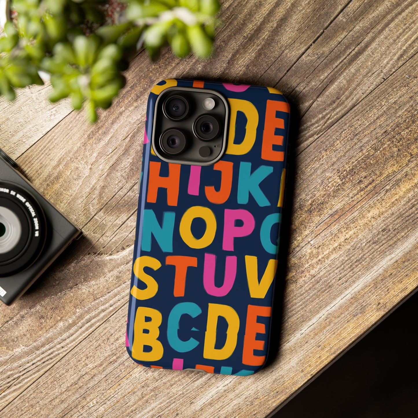 multicolour alphabet 3d wrap protective phone case for unique style and playful expression compatible with iphone 13, 14, 15 & 16 – all models including pro, pro max & plus