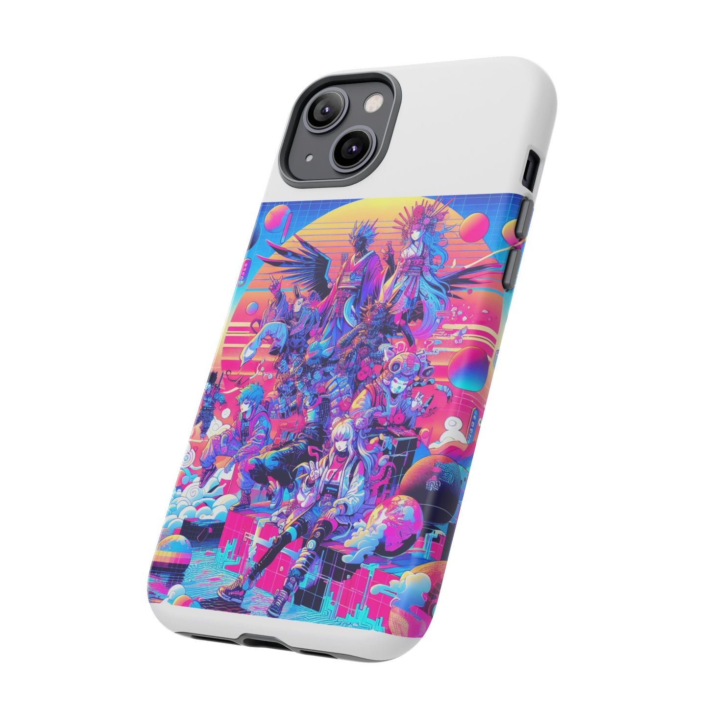 zero npc energy vibrant 3d protective phone case for anime lovers